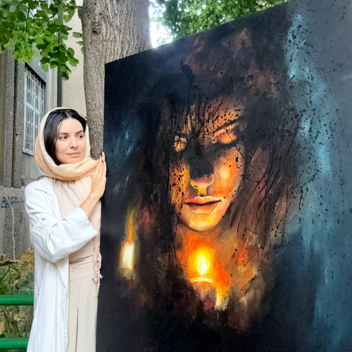 Dievčatko so sviečkami