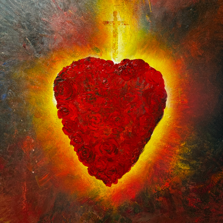 Najsvätejšie srdce Ježišovo ( Olejomaľba )