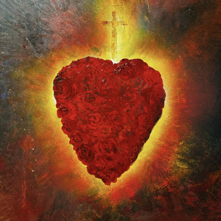 Najsvätejšie srdce Ježišovo ( Olejomaľba )