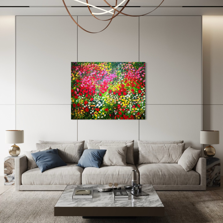 Obraz LÚKA RED v interiéri