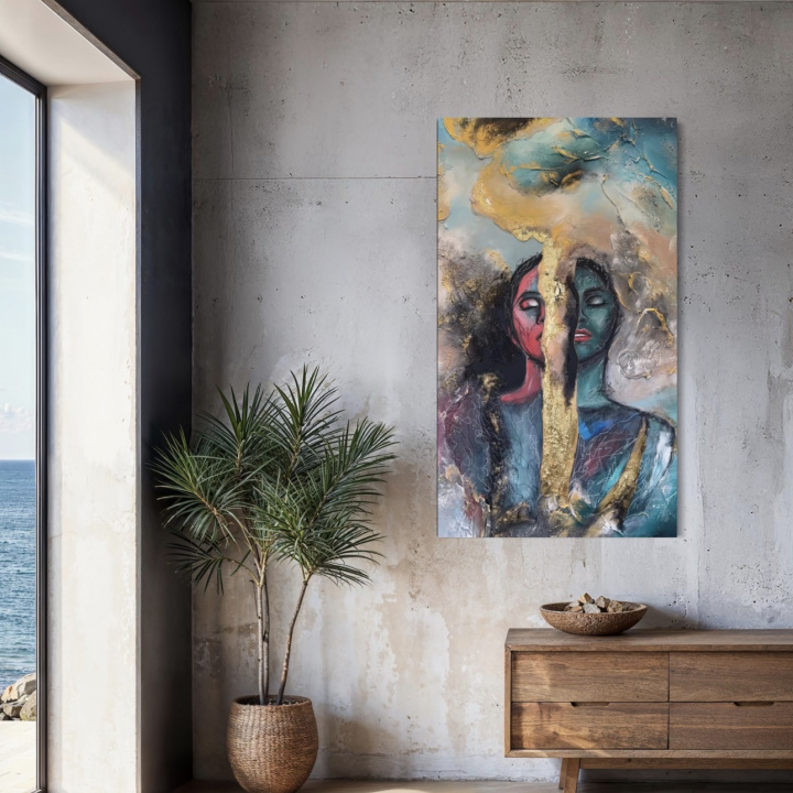 Obraz ROZUM vs SRDCE v interiéri