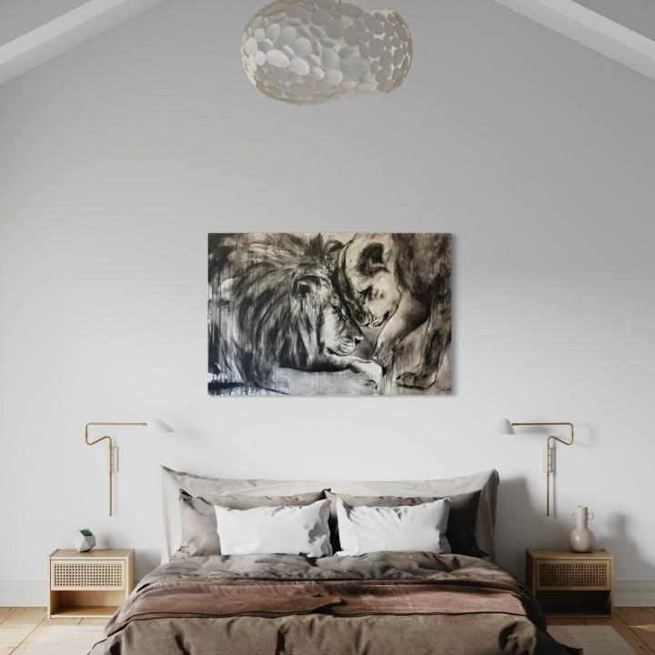 Obraz SPOJENIE SILNÝCH v interiéri