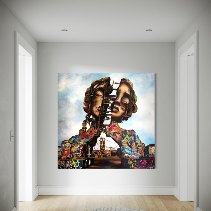 Obraz SPOJENIE v interiéri