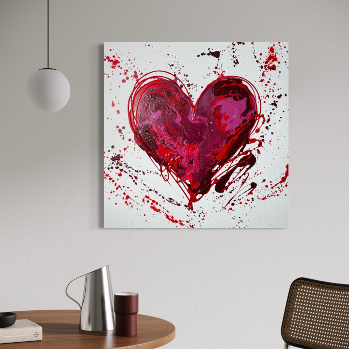 Obraz SRDCE v interiéri