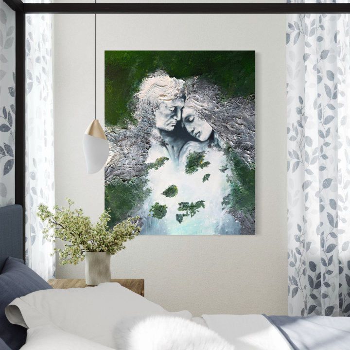 Obraz ZAMILOVANÍ v interiéri 