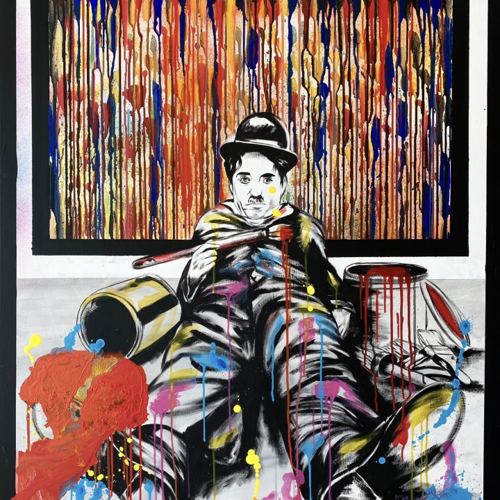 Printový obraz ARTIST CHAPLINE